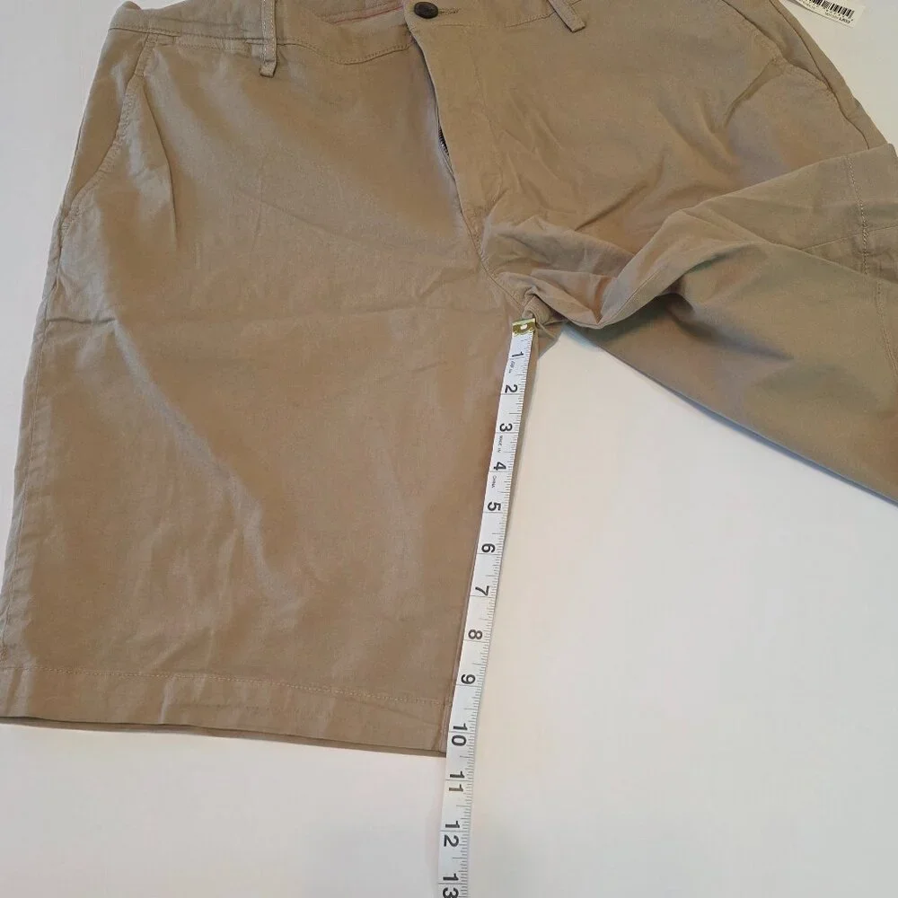 Chino Flat Front Khaki Shorts by Goodthreads, Size 36, NWT
